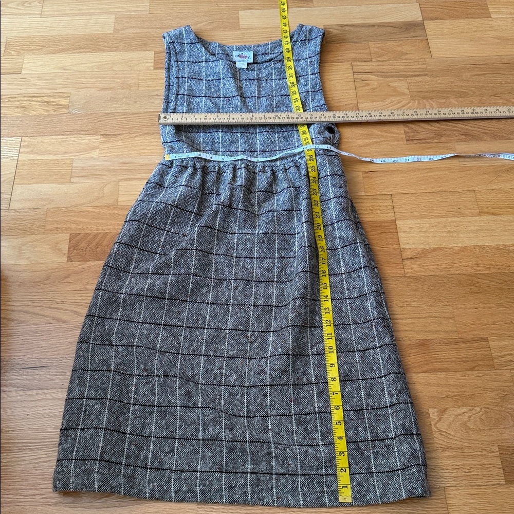 📍FIRM📍Vintage Tweed Dress Set Plaid wool - Picture 13 of 16